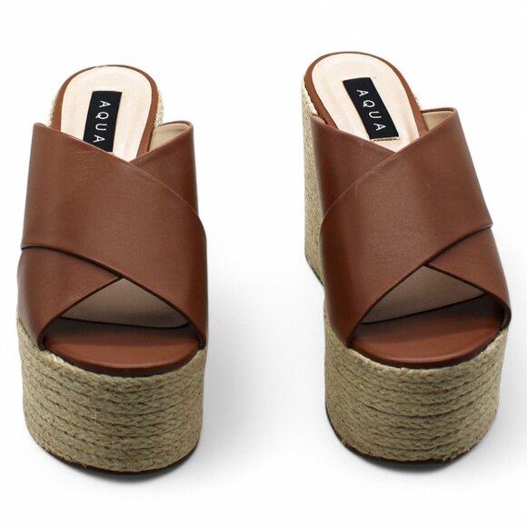 Women AQUA Round Toe Espadrille Shoes - Picture 2 of 8